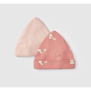 Peanuts Baby 2 Pack Little Snoopy Halloween Cap Set Pink Infant Cap